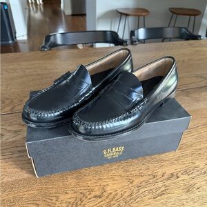 G.H. Bass & Co. Black Leather Loafers